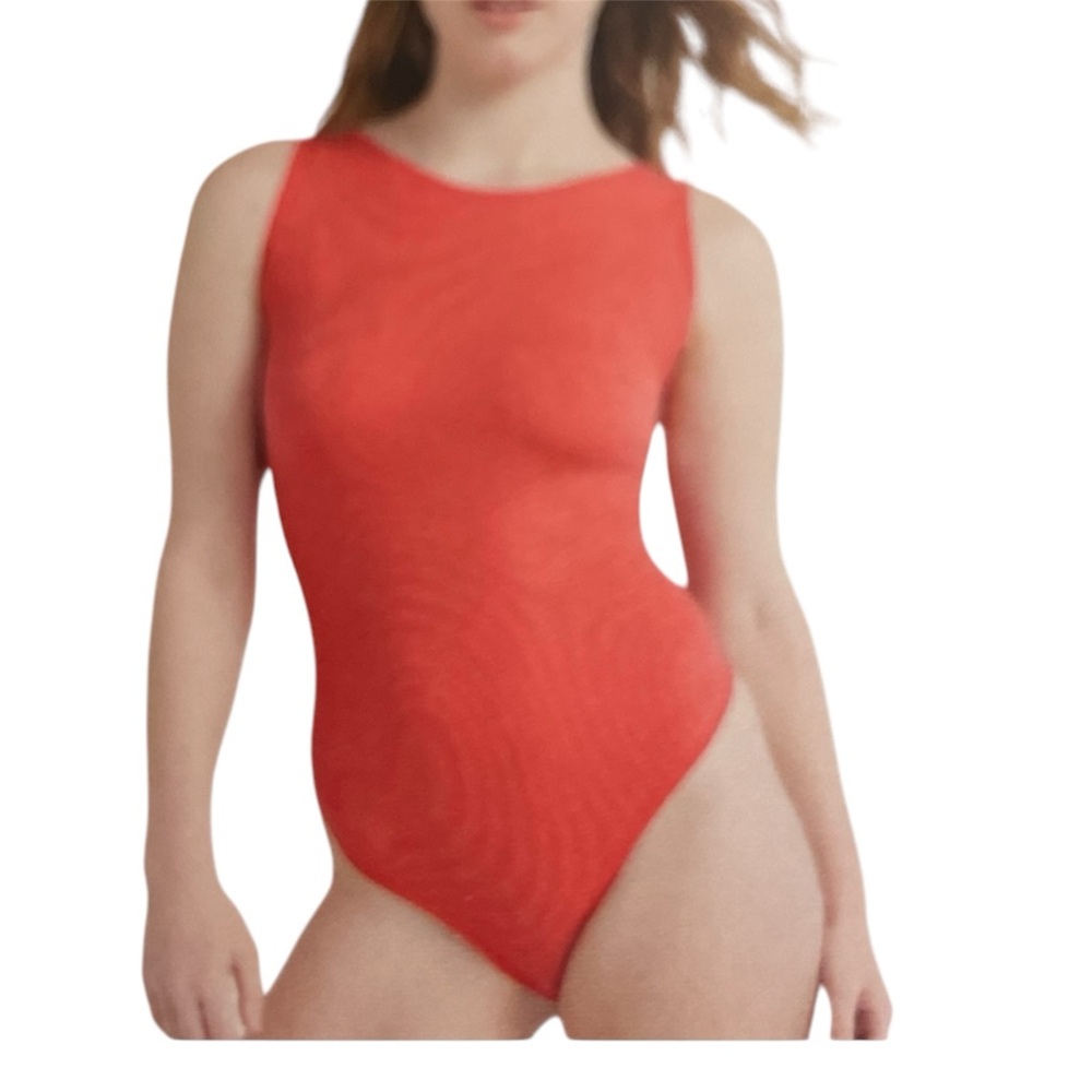 No Boundaries Women’s Seamless Shimmer Snap Closure Smoothing Bodysuit Size S